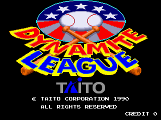 Dynamite League (Japan) Title Screen